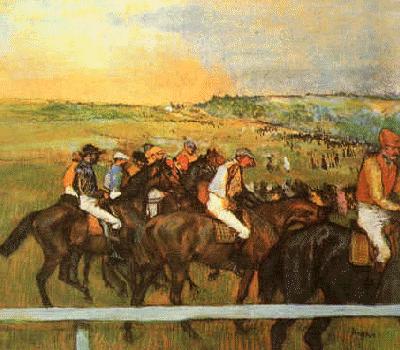 Edgar Degas Racehorses